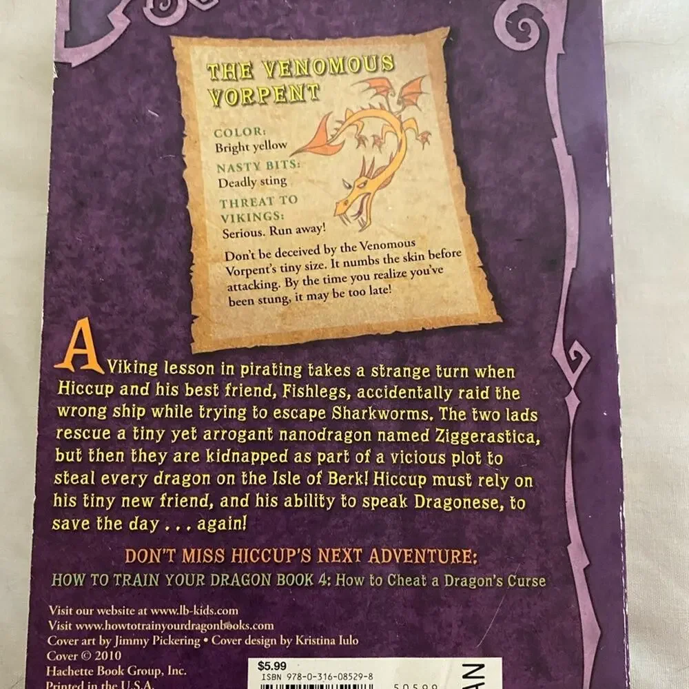 Two How to Train Your Dragon Paperback Fantasy Adventure Books